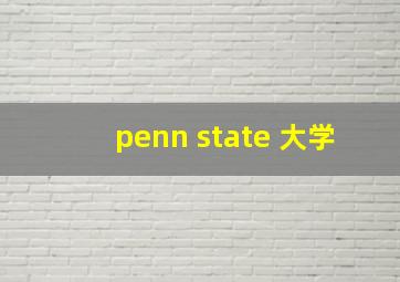 penn state 大学